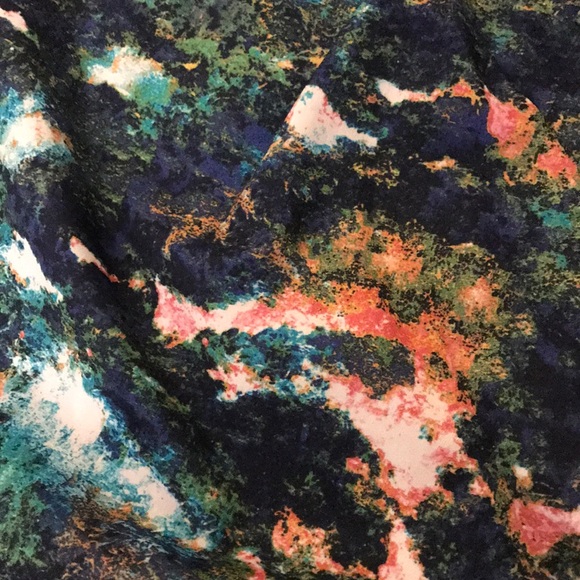 H&M Watercolor Pattern Racerback Tank - Picture 2 of 4